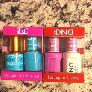 Gel Nail Polish Set - Blue and White